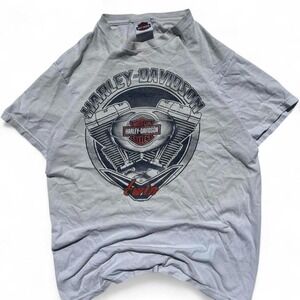 Harley Davidson white cotton t-shirt